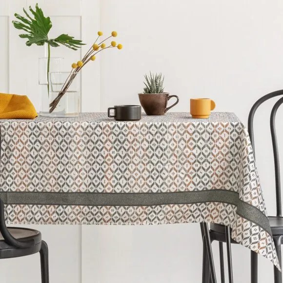 Beauty Home Τραπεζομάντηλο Curry Art 8483 Εμπριμέ 140x180