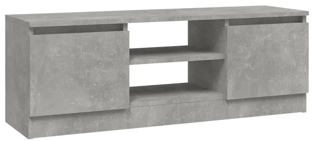 vidaXL Έπιπλο Τηλεόρασης με Πόρτα Γκρι Σκυροδέματος 102 x 30 x 36 εκ.