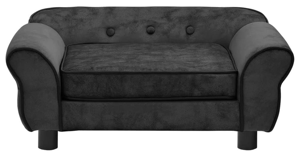 vidaXL Καναπές - Κρεβάτι Σκύλου Σκούρο Γκρι 72 x 45 x 30 εκ. Βελουτέ