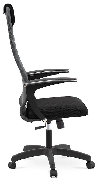 Καρέκλα γραφείου Darkness Megapap με διπλό ύφασμα Mesh σε γκρι - μαύρο 66,5x70x123/133εκ. - Ύφασμα - GP008-0010