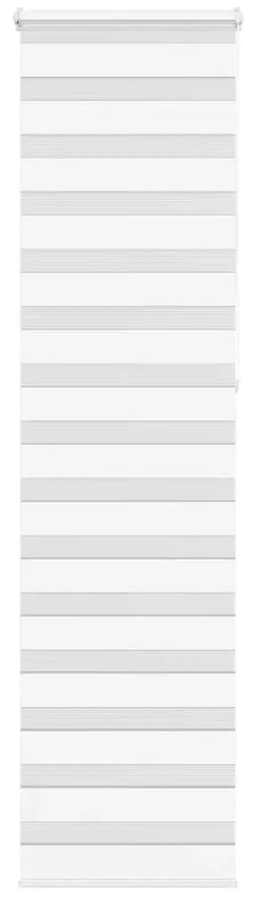 vidaXL Ζέβρα τυφλή Λευκό Πλάτος υφάσματος 50,9 εκ. Πολυεστέρας