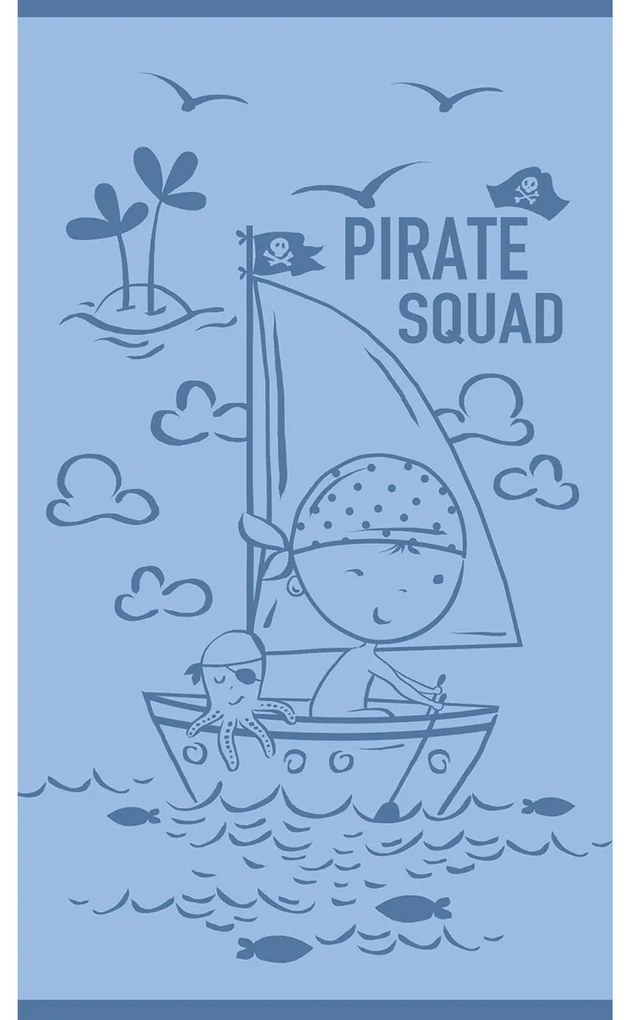 Παιδική Πετσέτα Θαλάσσης (70x120) Melinen Pirate Squad Blue