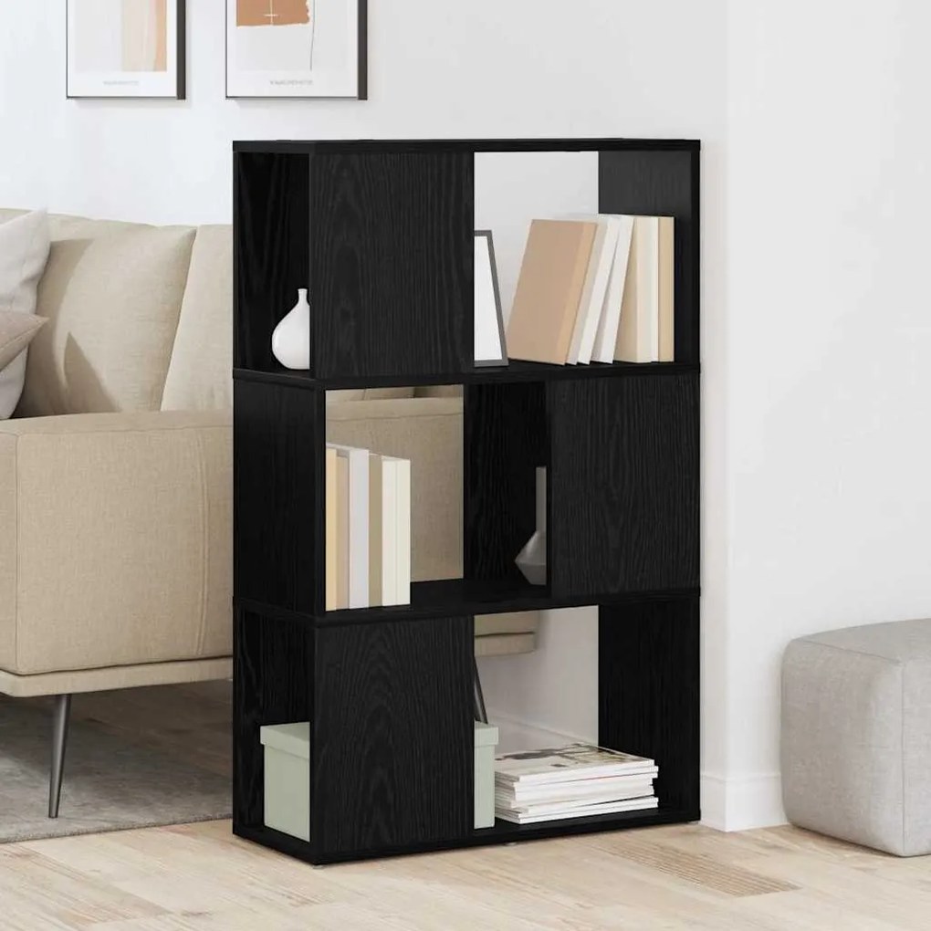 vidaXL Κέντρο ψυχαγωγίας Μαύρο 60 x 24 x 94 cm Επεξεργασμένο ξύλο