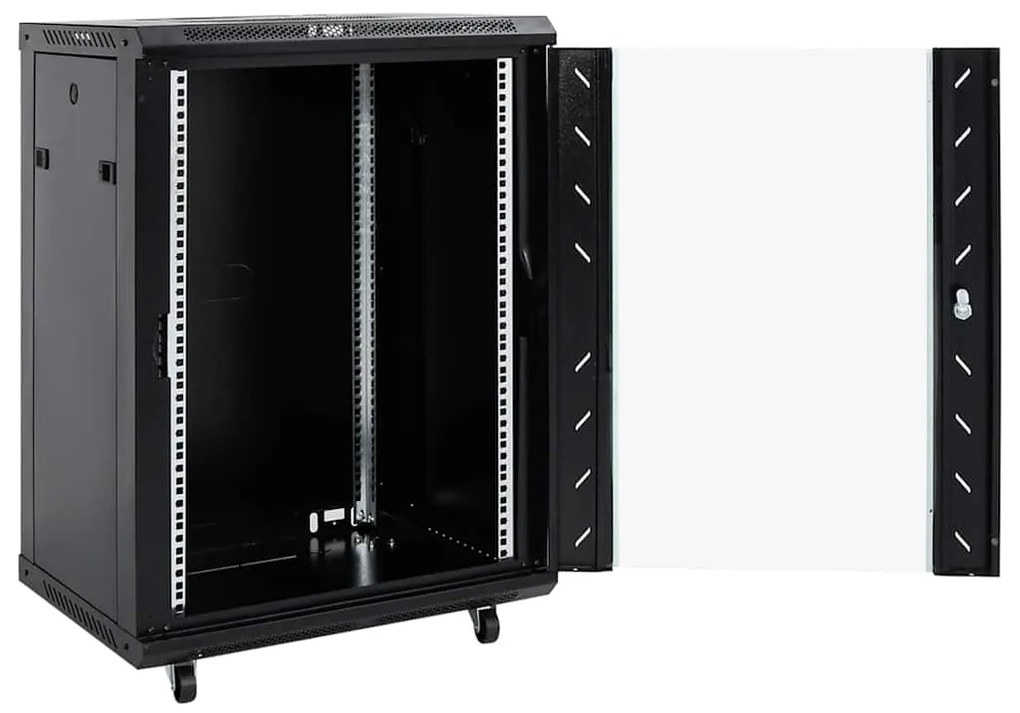 vidaXL Καμπίνα Δικτύου με Περιστ. Πόδια 15U 19" IP20 60x45x86 εκ.