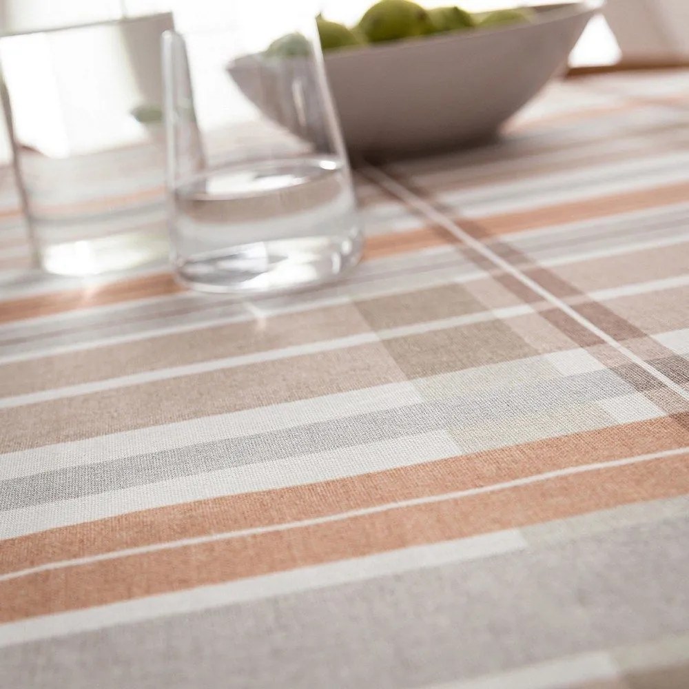 Τραπεζομάντηλο Αλέκιαστο 217 Beige-Terra Gofis Home 145X145 Cotton-Polyester