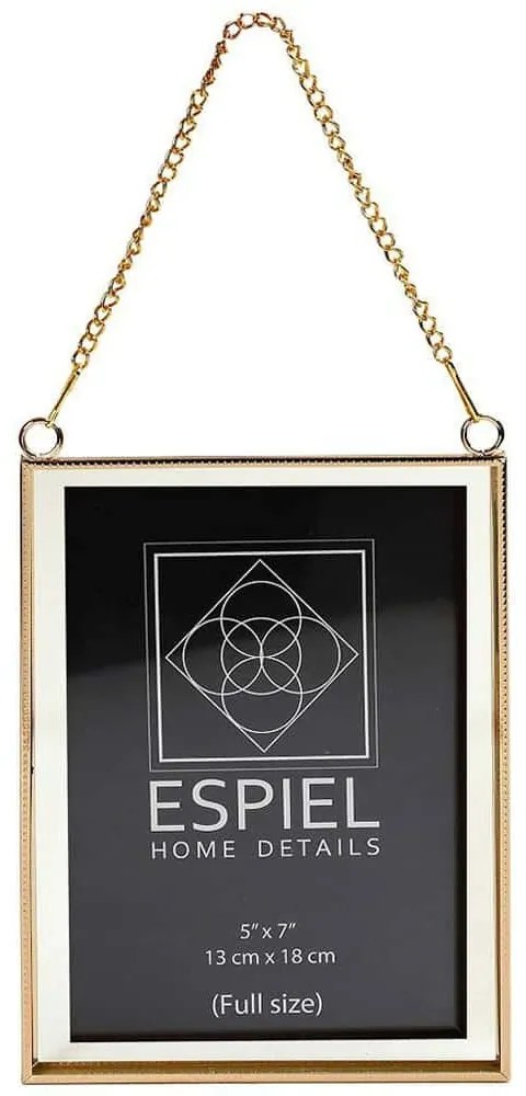 Κορνίζα FAM716 20x25cm Gold Espiel Μέταλλο