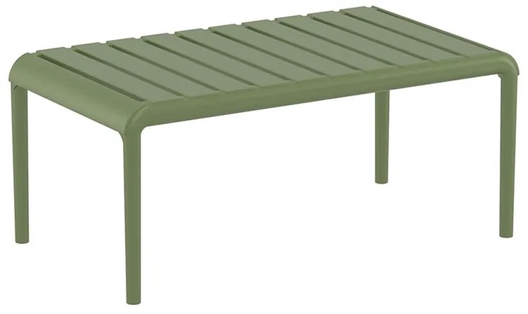 PARIS OLIVE GREEN ΤΡΑΠΕΖΙ 90X50X40εκ. ΠΟΛ/ΝΙΟΥ - (90X50X40εκ.), Χρώμα: OLIVE GREEN - SIESTA