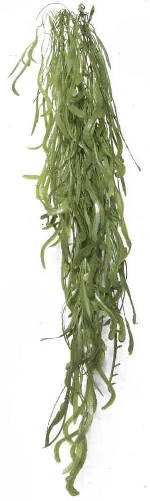 Τεχνητό Κρεμαστό Χορτάρι Fulvus 1391-7 90cm Green Supergreens Πολυαιθυλένιο,Ύφασμα