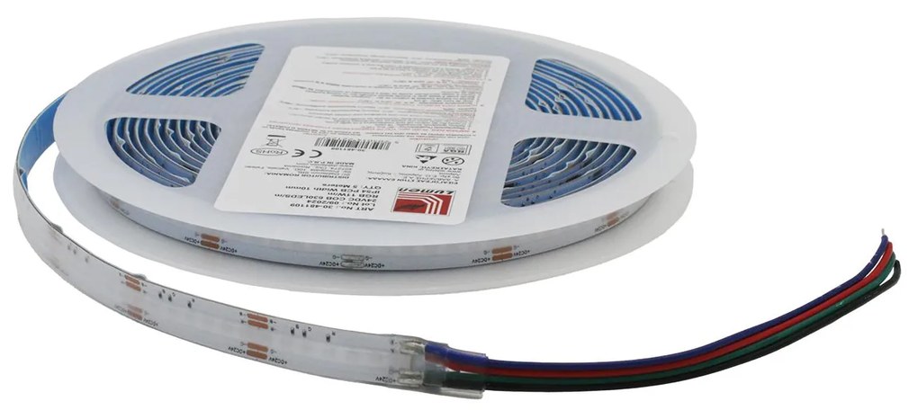 Adeleq Ταινία COB LED 5m 24VDC 11W Και 630 LED Ανά Μέτρο IP20 RGB 30-471109