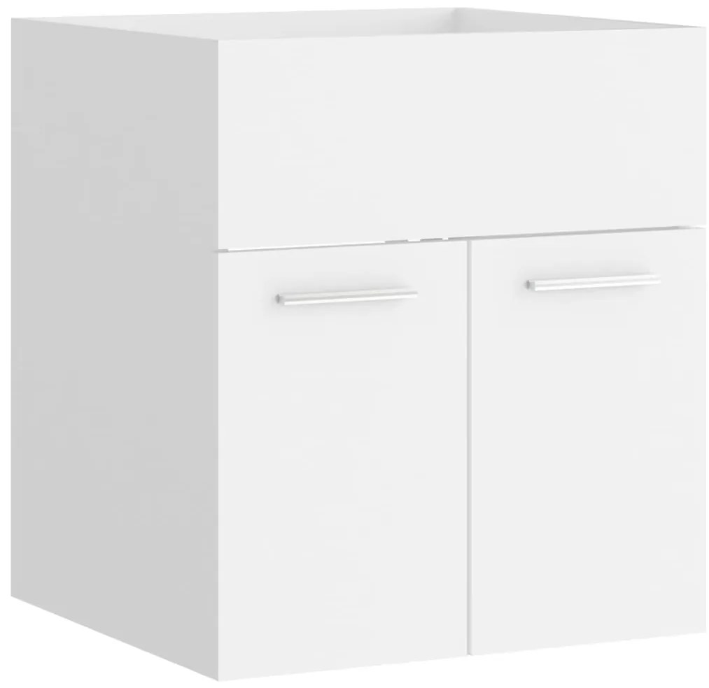 vidaXL Ντουλάπι Νιπτήρα Λευκό 41x38,5x46 εκ. από Επεξεργασμένο Ξύλο