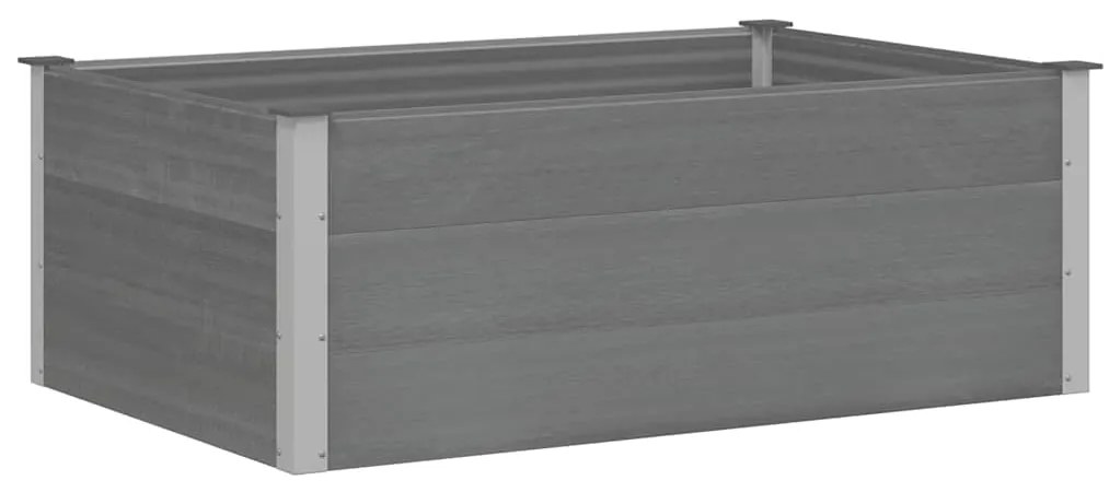 vidaXL Ζαρντινιέρα Υπερυψωμένη Γκρι 150 x 100 x 54 εκ. από WPC