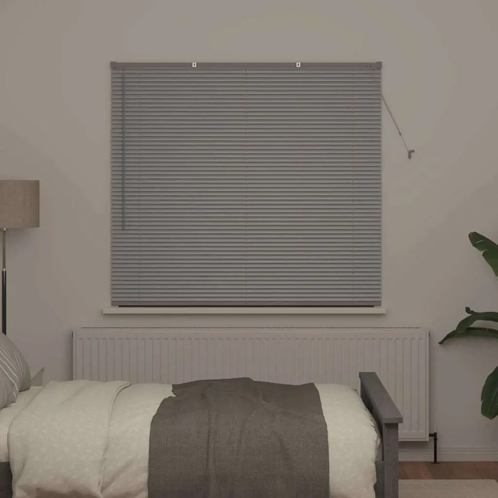 vidaXL Ρολό Παραθύρου με κουρτίνες Ασημί Αλουμίνιο