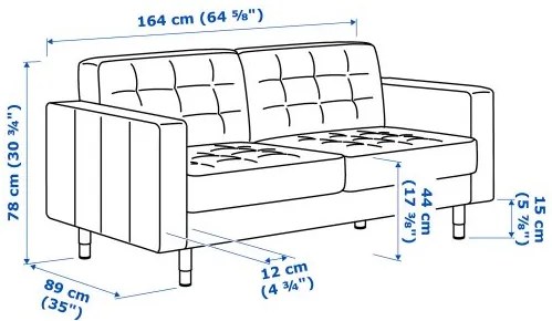 LANDSKRONA διθέσιος καναπές 492.702.79