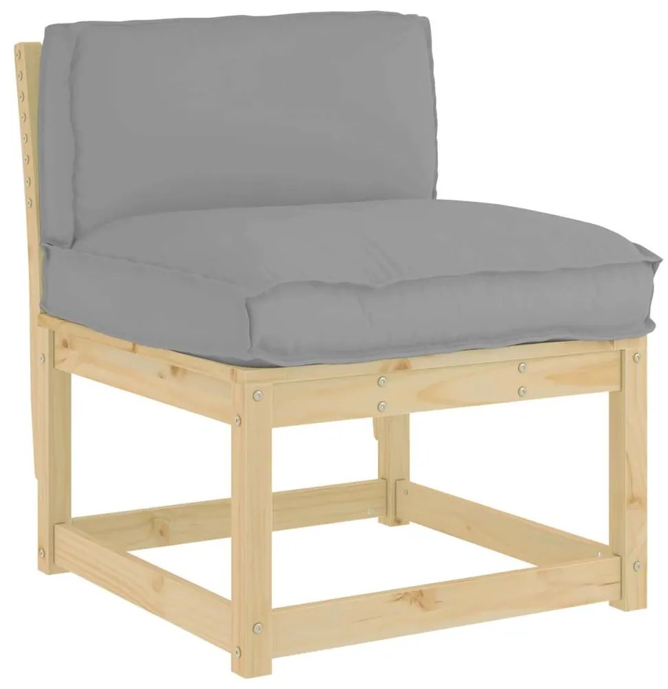 vidaXL Μαξιλάρι παλέτας για πλάτη Γκρι 70 x 40 x 12 cm Ύφασμα Oxford