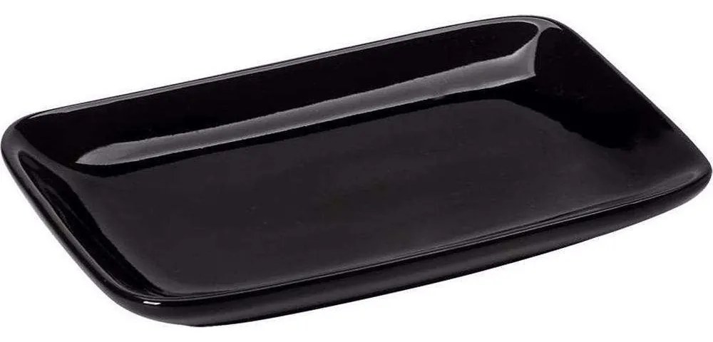 Πιατάκι Πορσελάνινο Ορθογώνιο BEH114K12 14,5x9,3x1,8cm Black Espiel Πορσελάνη