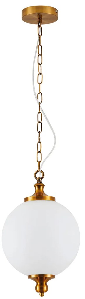 Φωτιστικό Οροφής Μονόφωτο Homelighting Locke 77-8218 Brass