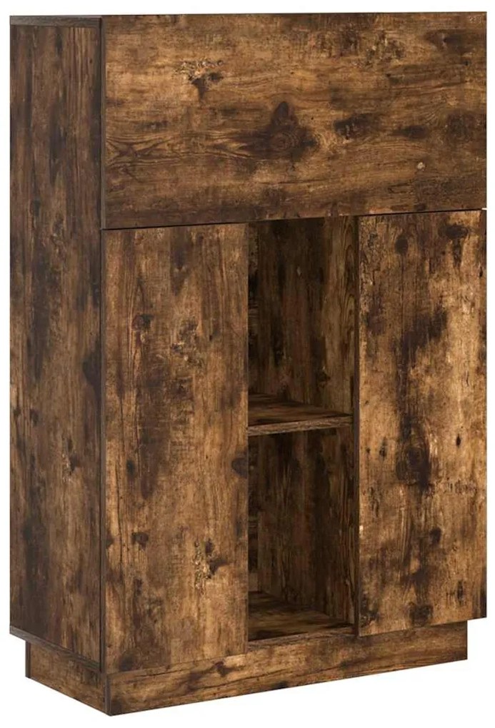 vidaXL Γραφείο Καπνιστό Δρύς 71.5 x 31.5 x 106.5 εκ Επεξεργασμένο ξύλο