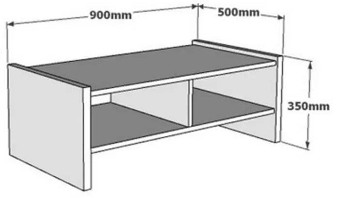 ΤΡΑΠΕΖΙ ΣΑΛΟΝΙΟΥ TIENA PAKOWORLD ΣΕ OAK ΑΠΟΧΡΩΣΗ 90X50X35ΕΚ