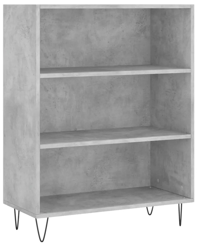 vidaXL Ντουλάπι Γκρι Σκυροδέματος 69,5x34x180 εκ. Επεξεργασμένο Ξύλο