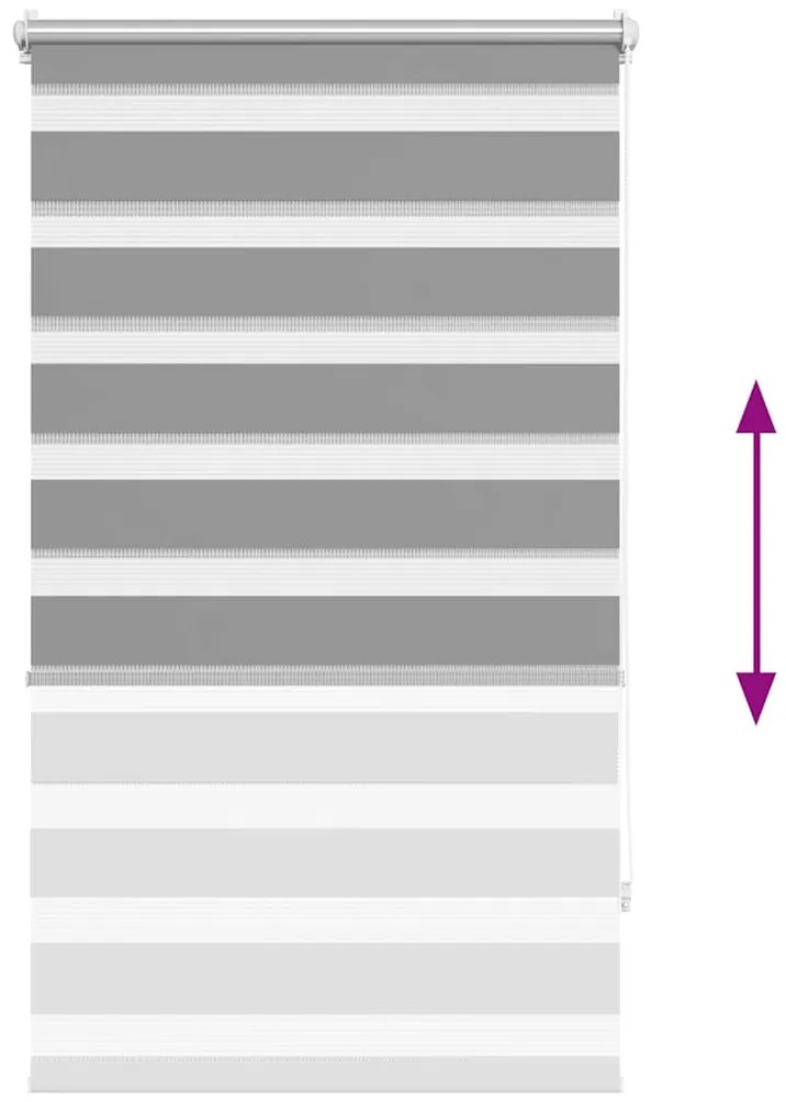 vidaXL Ρόλερ Zebra Γκρι 90 x 150cm