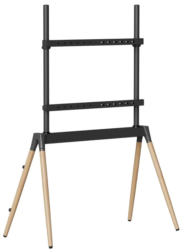 GEMBIRD TV FLOOR STAND 55'-86' BLACK/WOOD MAX VESA 600x400