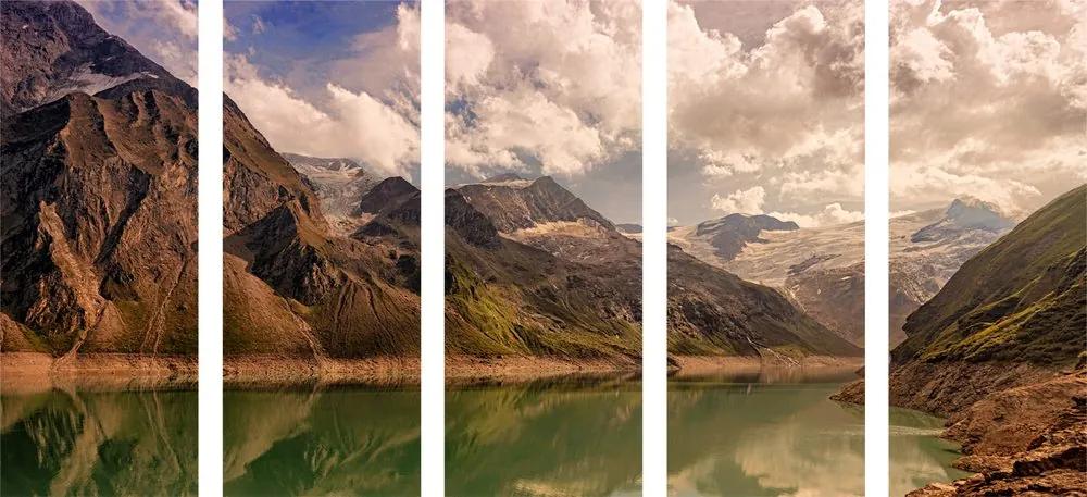 5 μέρη εικόνα λίμνη στα βουνά - 200x100