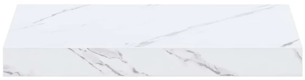 vidaXL Ράφι Τοίχου Λευκό Μάρμαρο 40 x 23,5 x 4 εκ Επεξεργασμένο ξύλο