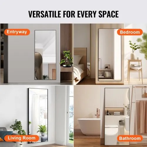 VEVOR Full Length Floor Mirror 71&#039;&#039; x 31&#039;&#039; Free Standing Wall Mounted Tempered