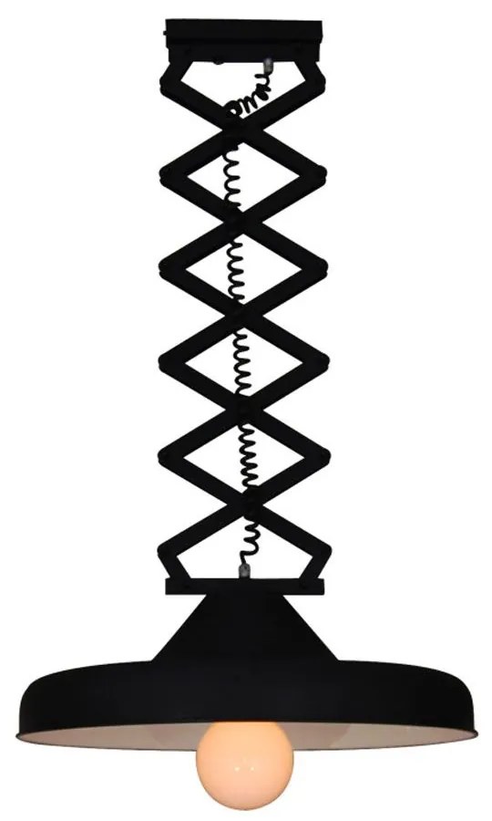 Φωτιστικό Οροφής Κρεμαστό Ilektor 77-2986 38x125cm E27 60W Black - Copper Homelighting Metal
