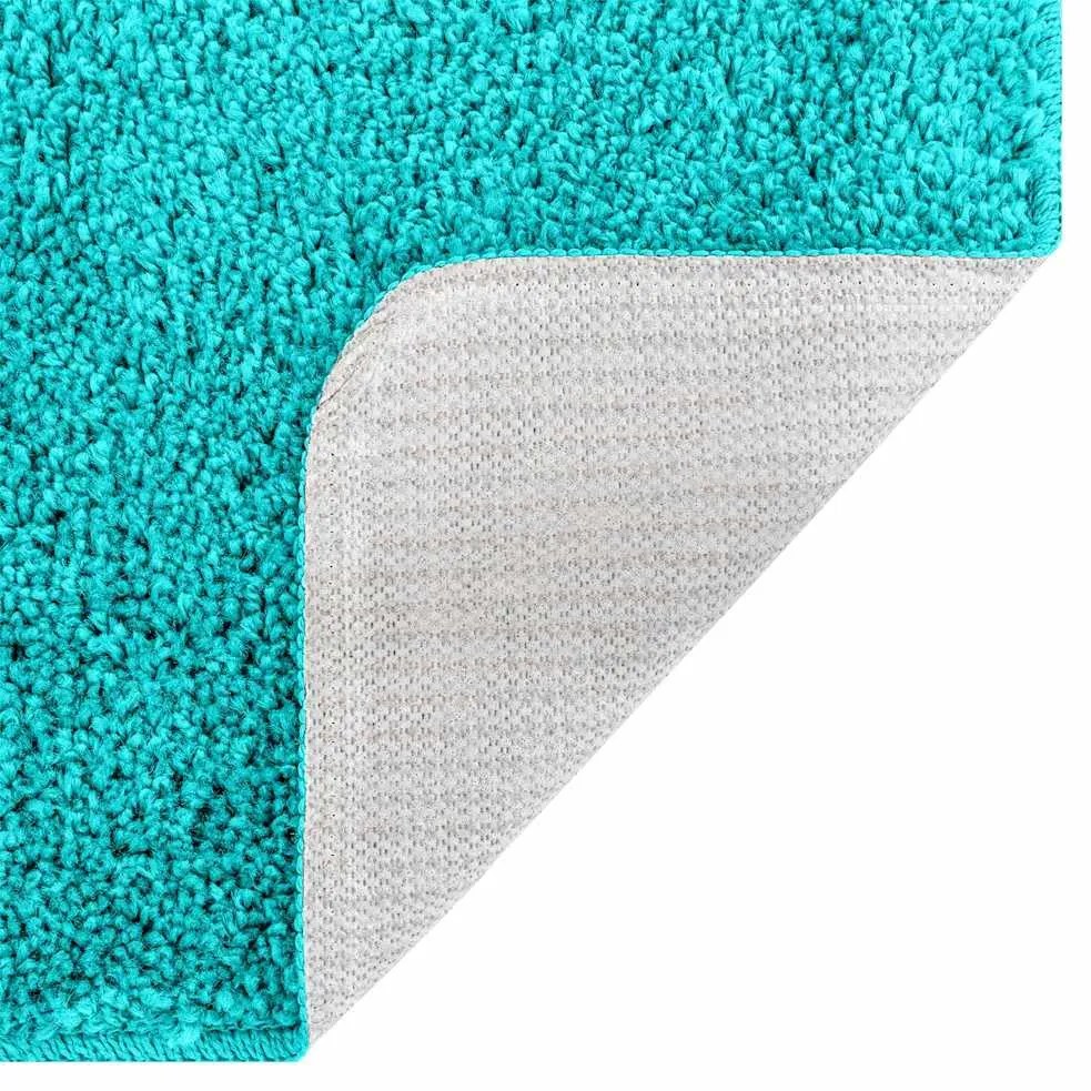 vidaXL Αντιολισθητικό μαξιλάρι μπάνιου Τιρκουάζ 70 x 120 cm PP