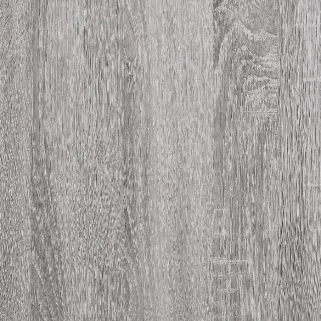 Πλαίσιο Κρεβατιού με Κεφαλάρι Γκρι Sonoma 75x190 εκ. Επεξ. Ξύλο - Γκρι