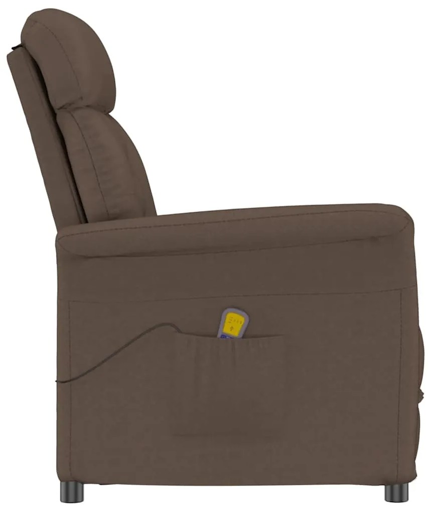 vidaXL Καρέκλα μασάζ Καφέ 70.5 x 96.5 x 95 cm Τεχνητό δέρμα