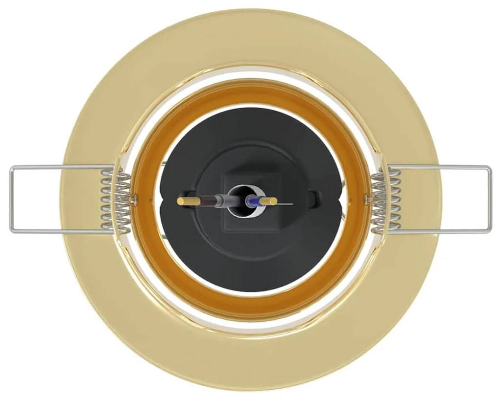 vidaXL Σποτ 12 pcs Χρυσό 9 x 9 x 2.5 εκ. Μέταλλο