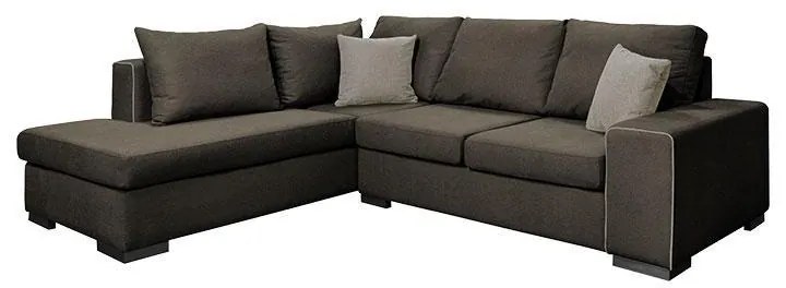 Γωνιακός Καναπές New Toulouse Fylliana Αριστερή Γωνία Taupe - Μόκα 260x205x93 εκ. 260x205x93 εκ.