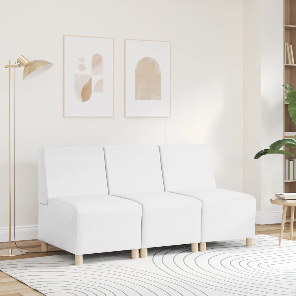 vidaXL Καθίσμα Σαλονιού Λευκό 55 x 74 x 82 εκ Τεχνητό δέρμα