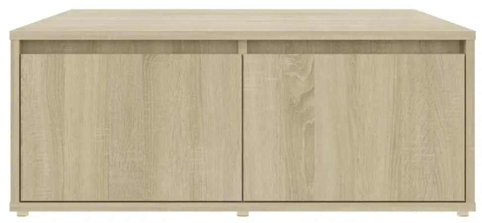 vidaXL Τραπεζάκι Σαλονιού Sonoma Δρυς 80 x 80 x 31 εκ. από Επεξ. Ξύλο