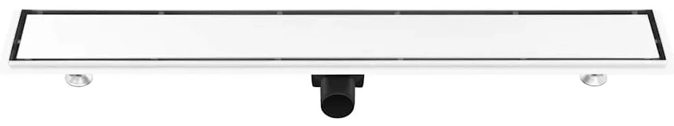 vidaXL Σιφόνι Ντουζιέρας με Κάλυμμα 2 σε 1 93x14 εκ. Ανοξείδωτο Ατσάλι