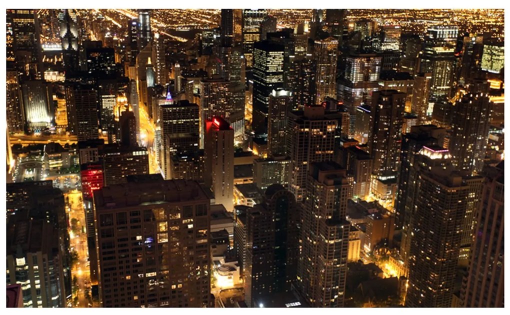 Φωτοταπετσαρία - City by night - Chicago, USA 450x270