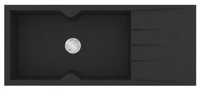 Sanitec Granite 817 Grafite Γρανιτένιος Νεροχύτης 116 1B 1D 80cm