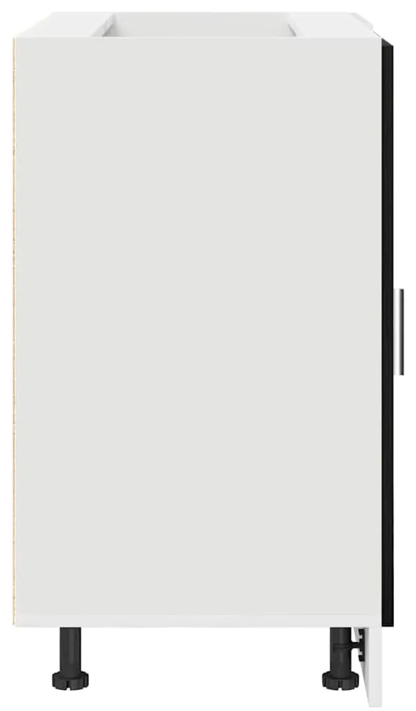 vidaXL Κουζίνα Γωνιακό Βασικό Ντουλάπι Μαύρη δρυς 86 x 46 x 81,5 εκ.