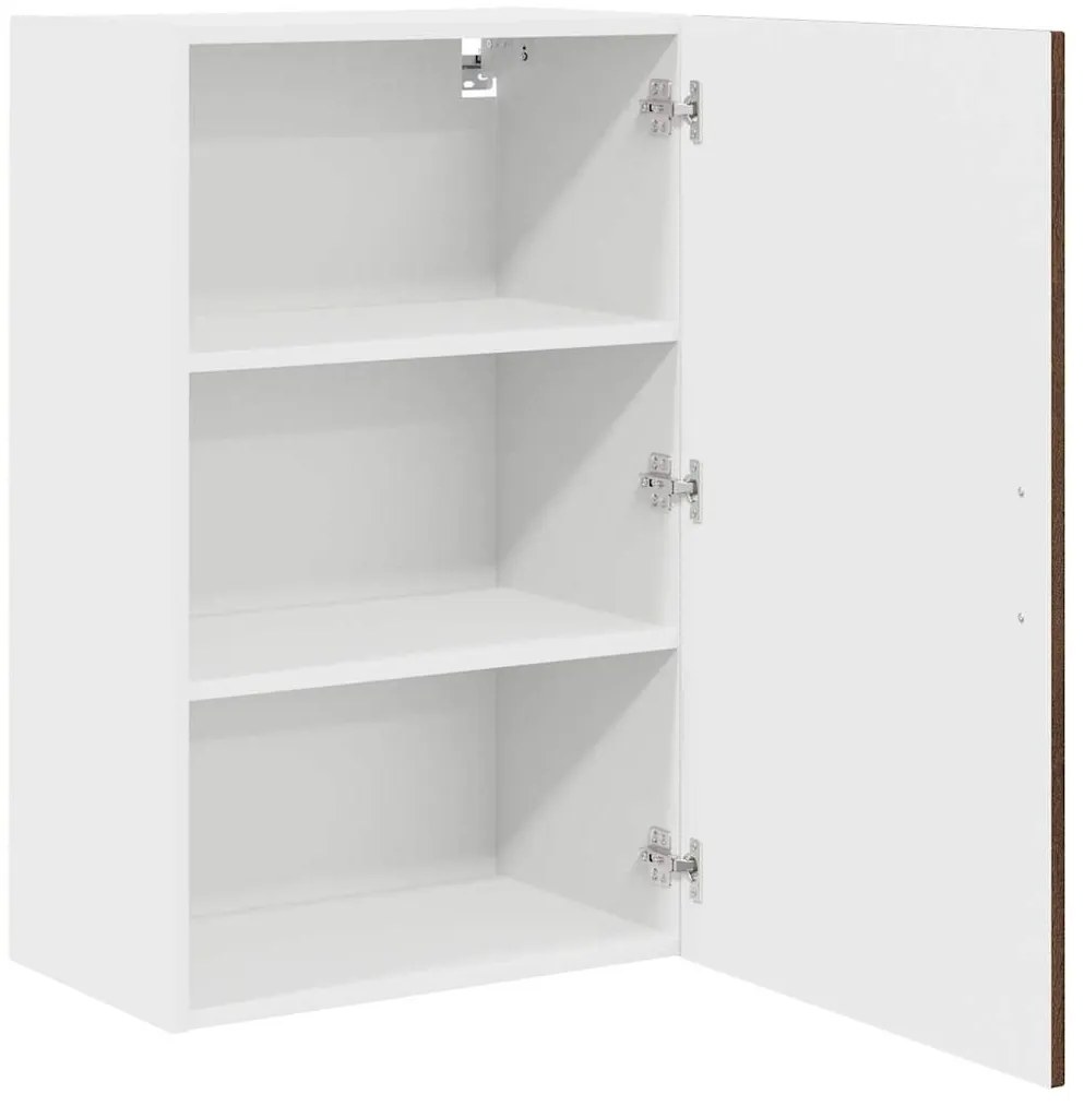 vidaXL Κρεμαστό ντουλάπι κουζίνας με ράφι Καφέ δρυς 50 x 31 x 80 εκ.