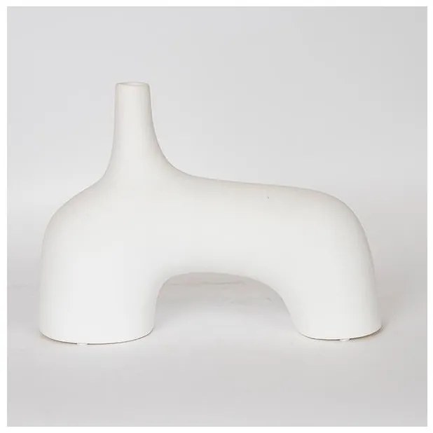 Βάζο Κεραμικό Άσπρο 34x10x25cm 752-20141 Estheti-752-20141-Λευκό 752-20141