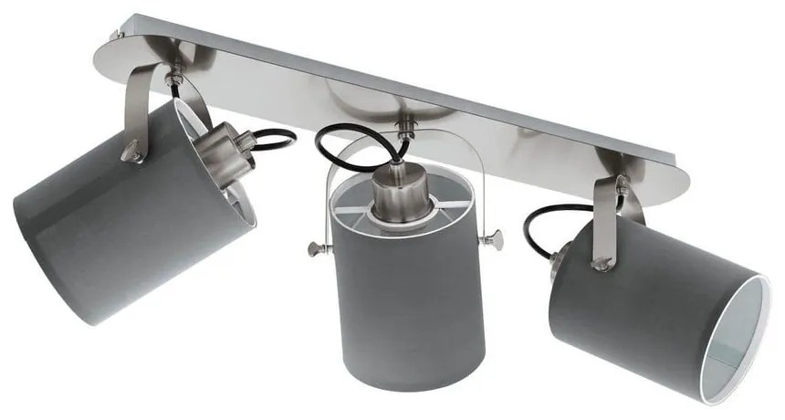 Φωτιστικό Οροφής Spot Villabate 98141 Grey Eglo Metal, Fabric