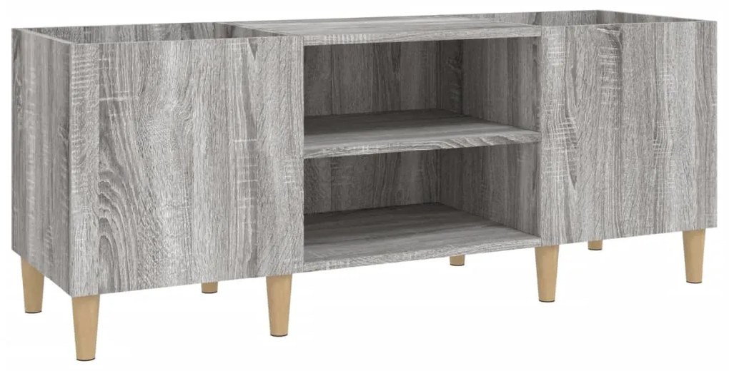 vidaXL Δισκοθήκη Γκρι Sonoma 121 x 38 x 48 εκ. από Επεξεργασμένο Ξύλο