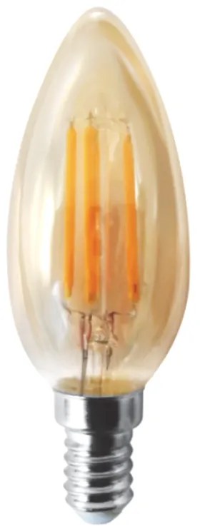 InLight Ε14 LED Filament C35 5watt Dimmable με μελί κάλυμμα (7.14.05.20.1 )