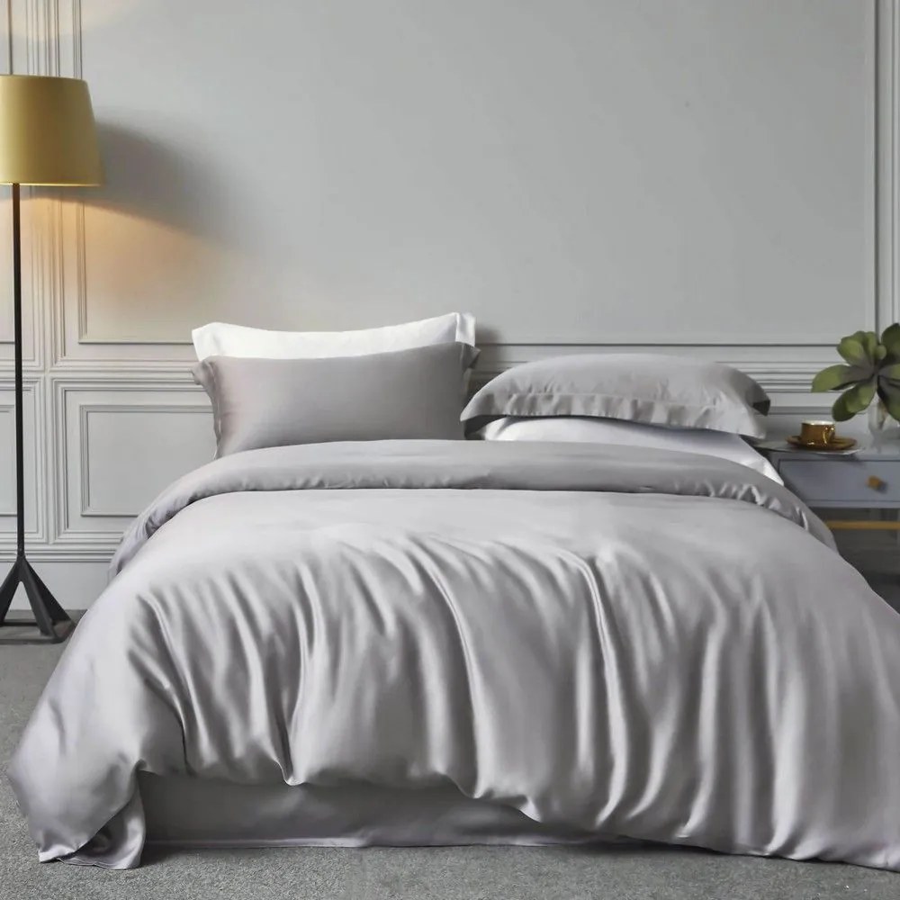 Σεντόνια Bamboo (Σετ 4τμχ) Grey Ρυθμός King Size 275x290cm Bamboo, Cotton