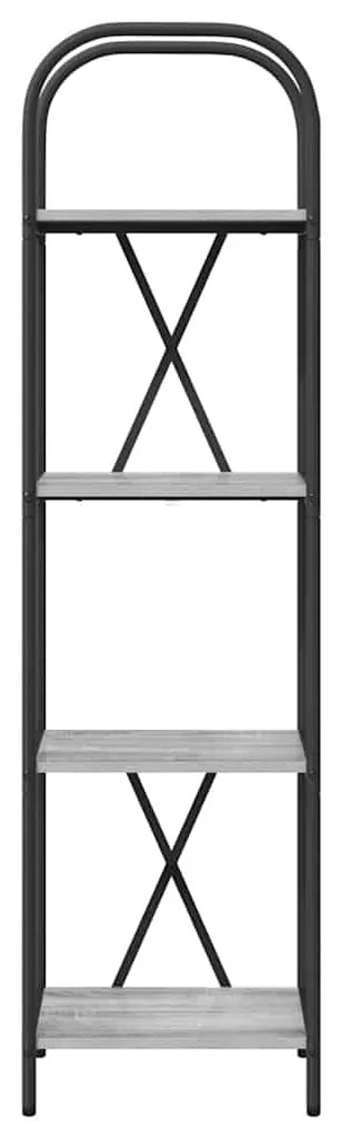 vidaXL Ράφι Βιβλίων Γκρι sonoma 40 x 30 x 146 εκ Επεξεργασμένο ξύλο