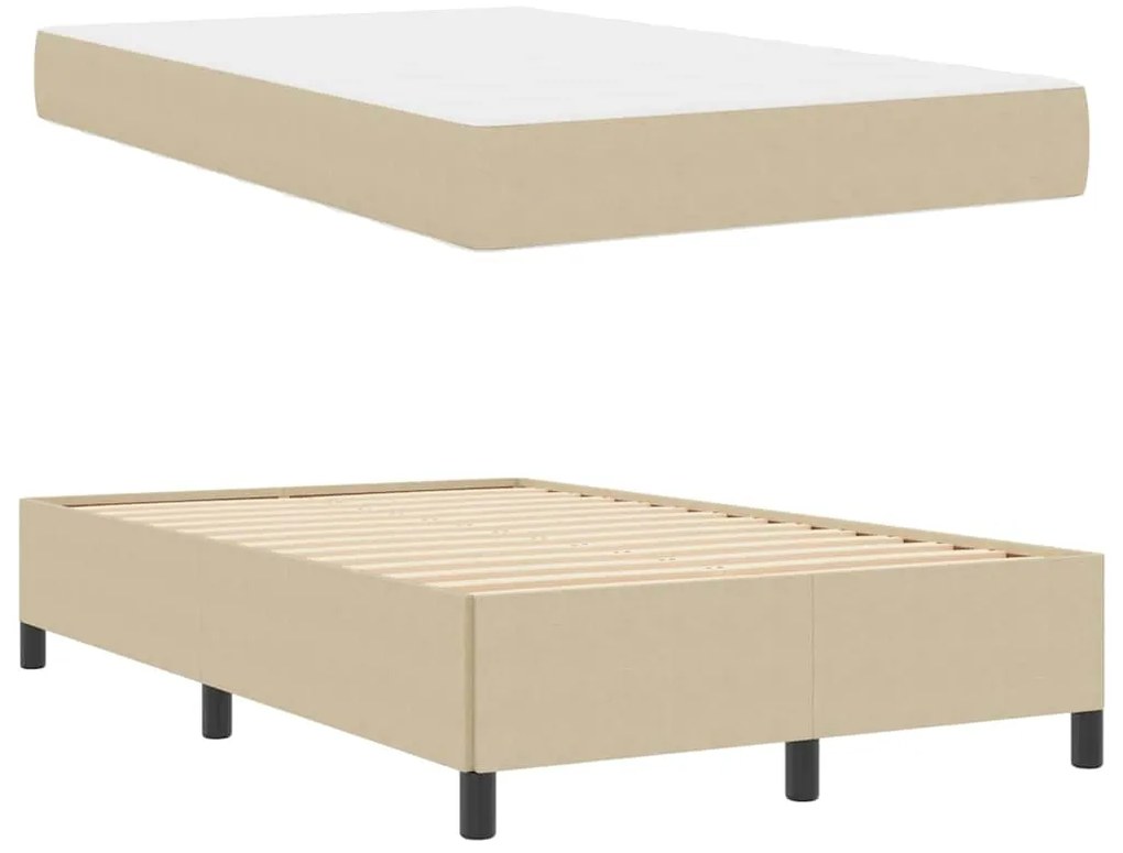 vidaXL Σκελετός Κρεβατιού Ανοιχτό γκρι 120 x 200 cm Βελούδο