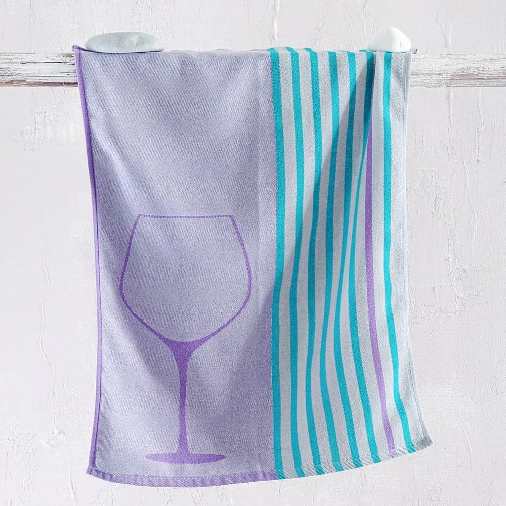 Πετσέτα Κουζίνας Acan Blue-Purple Ρυθμός 50x70cm 100% Cotton