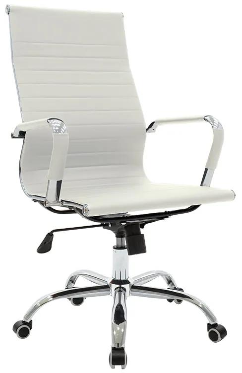 Καρέκλα γραφείου διευθυντή Valter PU λευκό Υλικό: METAL. PU 128-000010